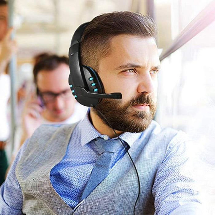 Wired Stereo Gaming Headset, Dragon Space S3600: black, red wired over-ear headset, gaming headset style
