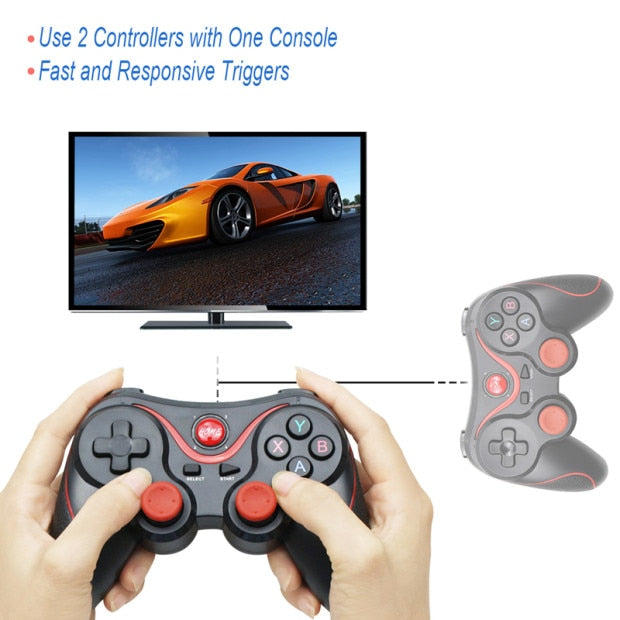 Wireless Bluetooth Mobile Gaming Controller for Android and PCs, Dragon TX3 Edition: black, dark gray Bluetooth mobile game c