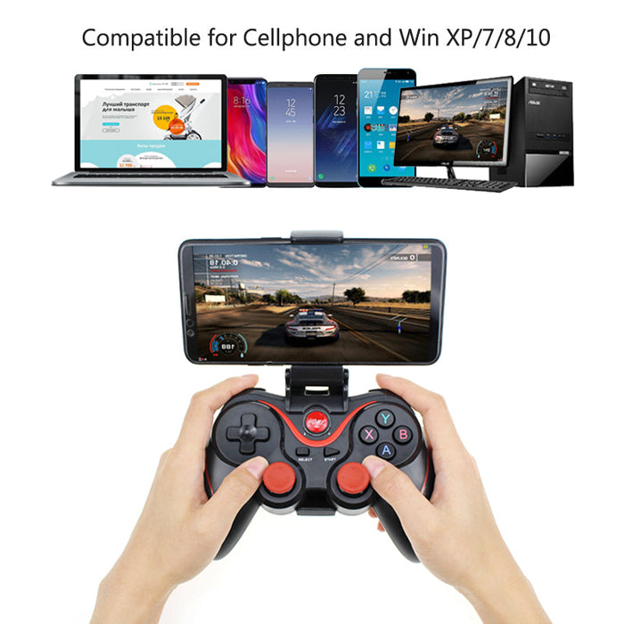 Wireless Bluetooth Mobile Gaming Controller for Android and PCs, Dragon TX3 Edition: black, dark gray Bluetooth mobile game c