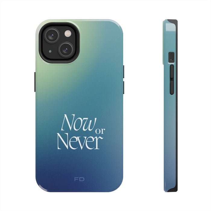 Wireless Charging Enabled iPhone Case, Limited Edition: teal, blue smartphone case, minimal style