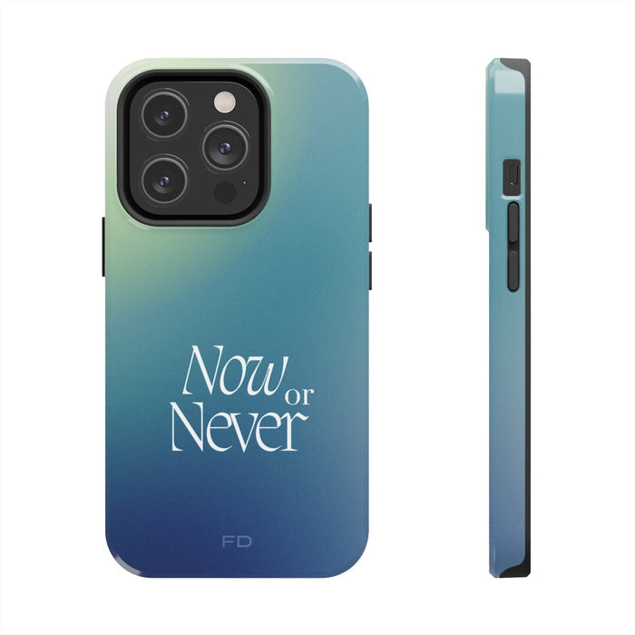 Wireless Charging Enabled iPhone Case, Limited Edition: teal, blue smartphone case, minimal style