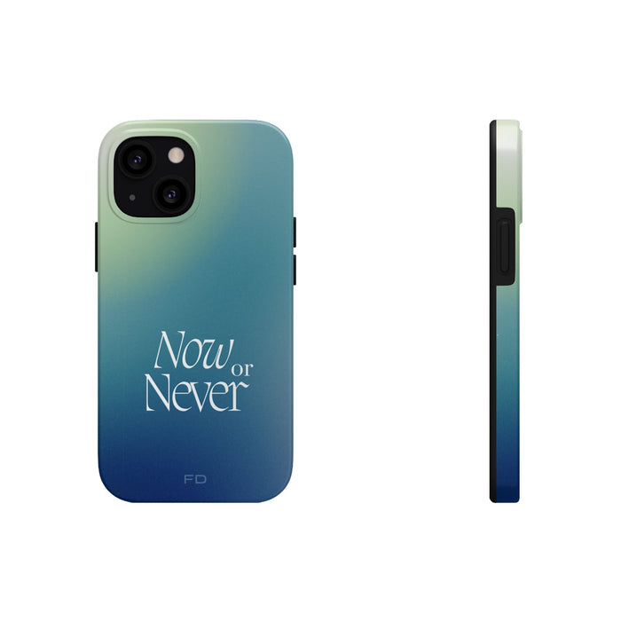 Wireless Charging Enabled iPhone Case, Limited Edition: teal, blue smartphone case, minimal style