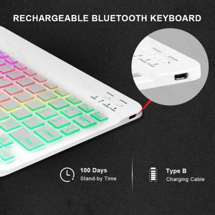 Wireless Keyboard and Mouse with RGB Lighting: black, multicolor rainbow lighting keyboard and mouse set, modern gaming style