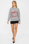 Women's Sweatshirt - Santa's Beloved Companion Sport Grey