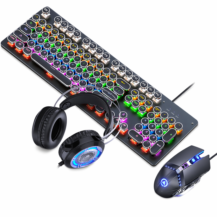 X1Z Ninja Dragon Gaming Keyboard Mouse Set with Gaming Headphones Default