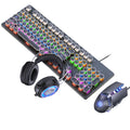 X1Z Ninja Dragon Gaming Keyboard Mouse Set with Gaming Headphones: black, gray computer gaming peripheral set, gaming, RGB, f