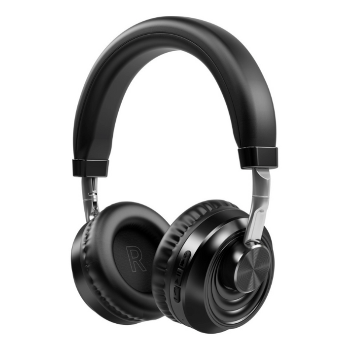 X5 Dragon Wireless Bluetooth Headset: black, dark gray over-ear headphones, modern minimal style