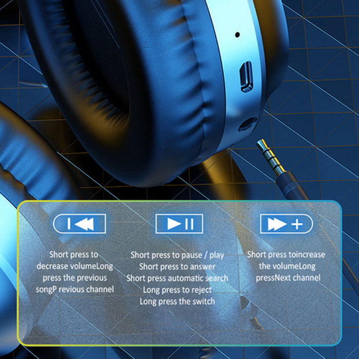 X5 Dragon Wireless Bluetooth Headset: black, dark gray over-ear headphones, modern minimal style