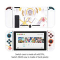 Xenoblade 3 Switch Accessories, Game in Style!: black, red red futuristic robot/mecha graphic, cartoon sci-fi style
