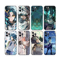 Xiao Genshin Impact Phone Case, Protection and Style: teal, blue anime-style male character and fantasy-themed artwork, anime