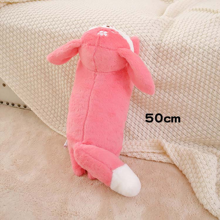 Yae Miko Plush for Genshin Impact: pink, white pink fox-like character, kawaii cartoon style