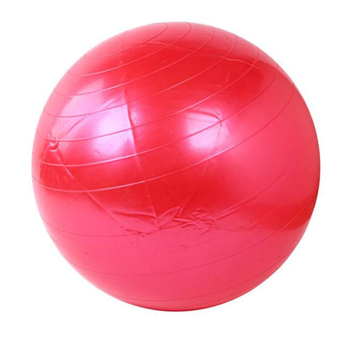 Yoga Ball for At-Home Fitness Exercises: purple, gray exercise ball, minimal style