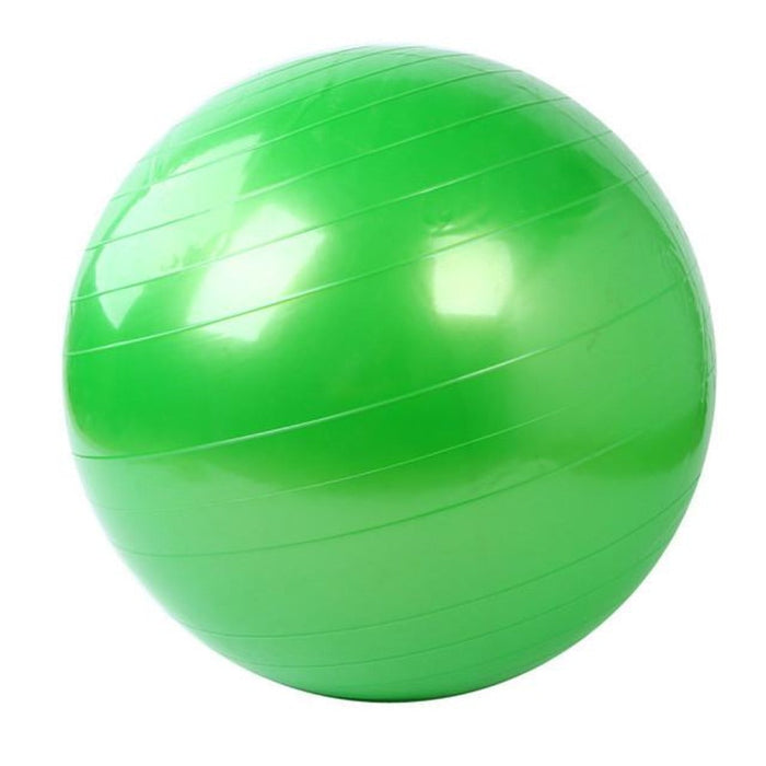 Yoga Ball for At-Home Fitness Exercises: purple, gray exercise ball, minimal style