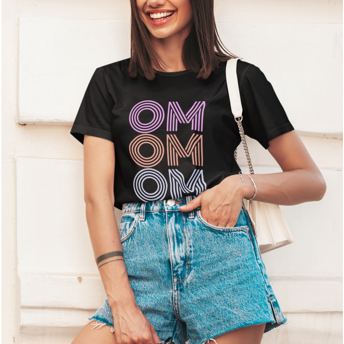 Yoga T-Shirt for Women, Empower Your Mind and Body with Style: black, purple graphic T-shirt, graphic, retro style