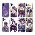 Yun Jin Genshin Impact Phone Case: white, black anime-style female characters, anime, cartoon, decorative style