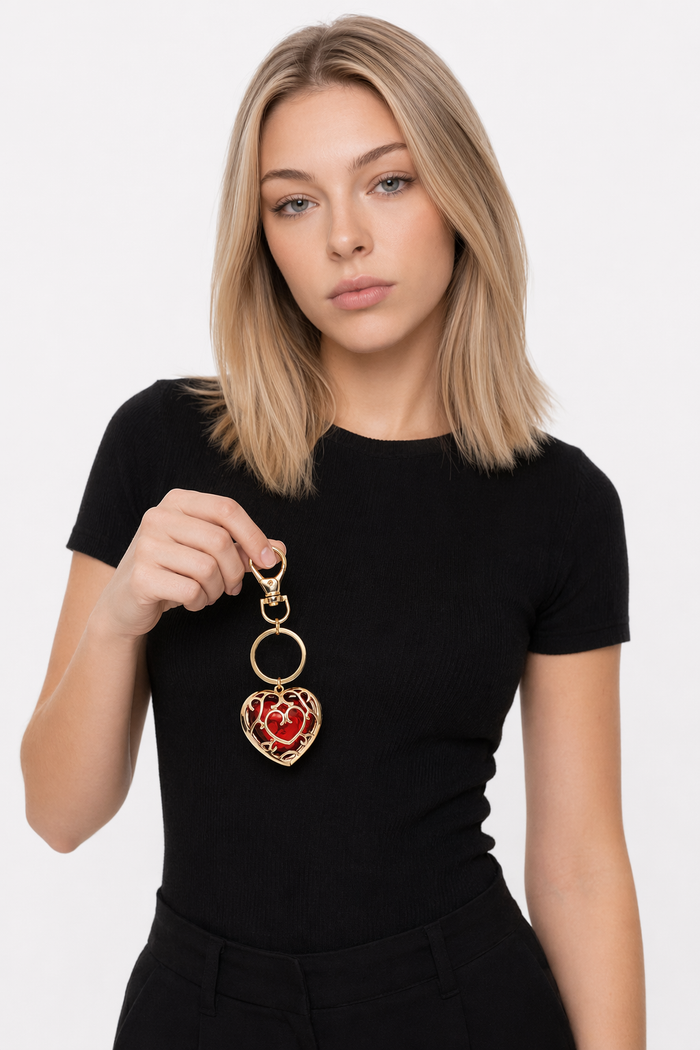 Zelda Heart Container Keychains and Necklace Default