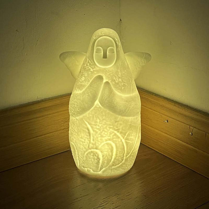 Zelda-inspired Hylia & Horned LED lamps: purple, yellow owl and other animal figures, cartoon style