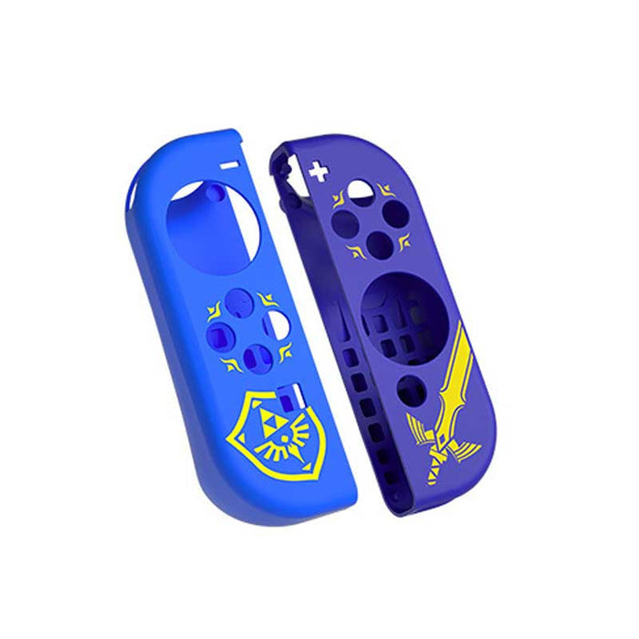 Zelda Skyward Sword Switch Accessories: blue, white The Legend of Zelda / Triforce and Hylian crest, video game themed, graph