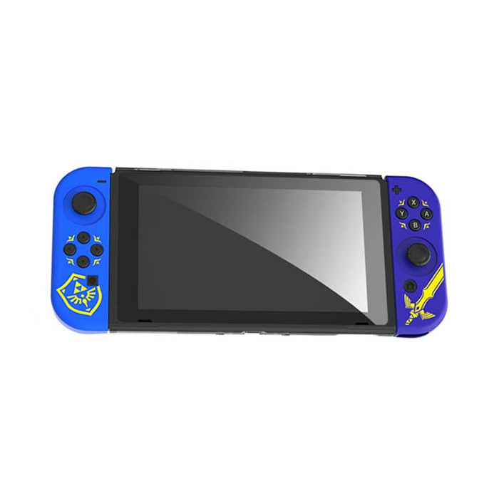 Zelda Skyward Sword Switch Accessories: blue, white The Legend of Zelda / Triforce and Hylian crest, video game themed, graph