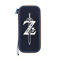 Zelda Switch Carrying Case with Exquisite Design: dark navy blue, white stylized sword and "Z" emblem, video game-inspired gr