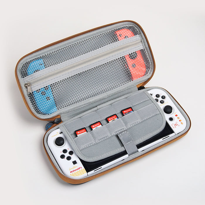 Zelda Switch Carrying Case with Exquisite Design: dark navy blue, white stylized sword and "Z" emblem, video game-inspired gr