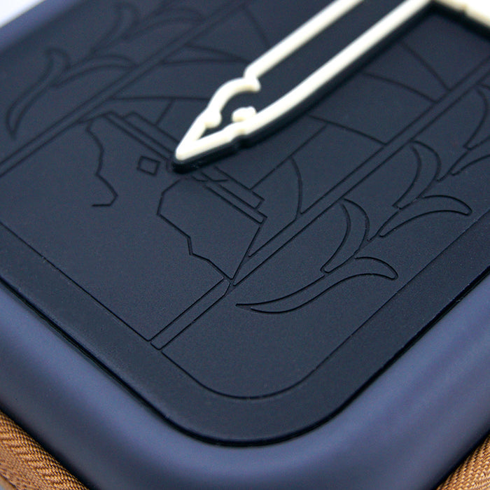 Zelda Switch Carrying Case with Exquisite Design: dark navy blue, white stylized sword and "Z" emblem, video game-inspired gr