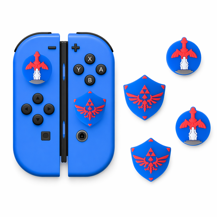Zelda Thumb Grips: Enhance Gaming Experience Blue