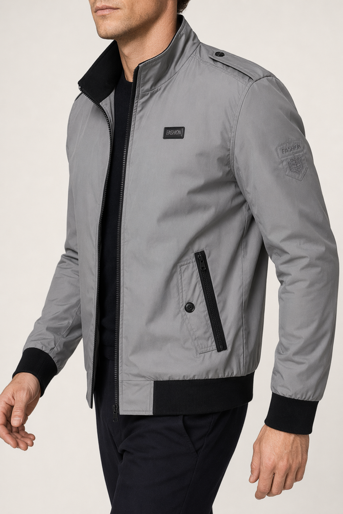 Zip-Up Pilot Jacket for Men Default
